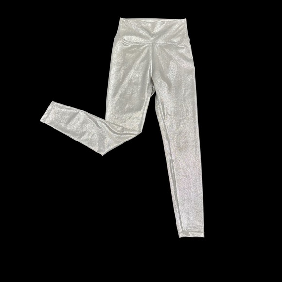 All Fenix Silver Metallic Leggings Small - Picture 1 of 7